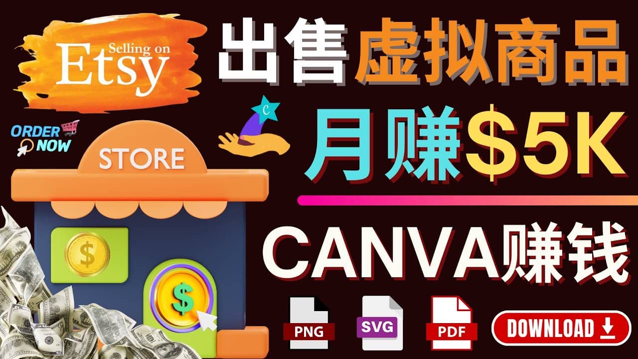 通过Etsy出售Canva模板，操作简单，收益高，月赚5000美元-智领未来创业网