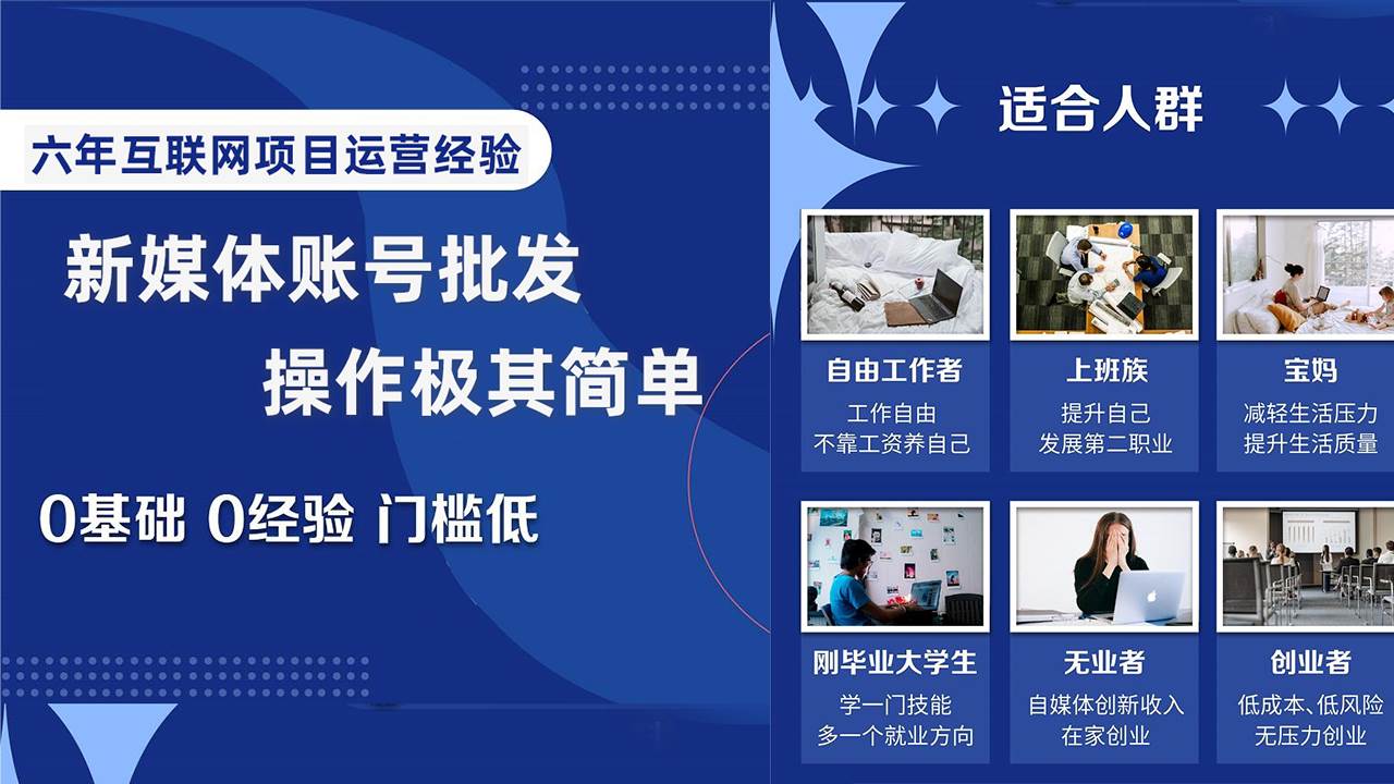 自媒体账号批发，看我怎么一天赚1个W，超简单-智领未来创业网