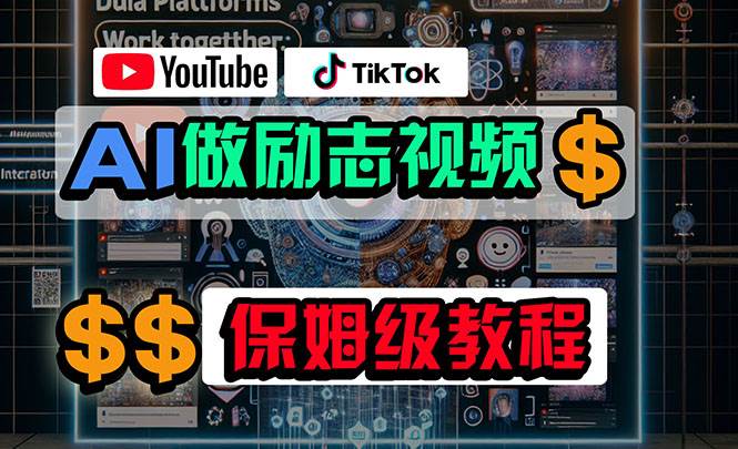 利用AI制作励志视频，在YouTube和TikTok赚钱，小白可做（附工具）-智领未来创业网