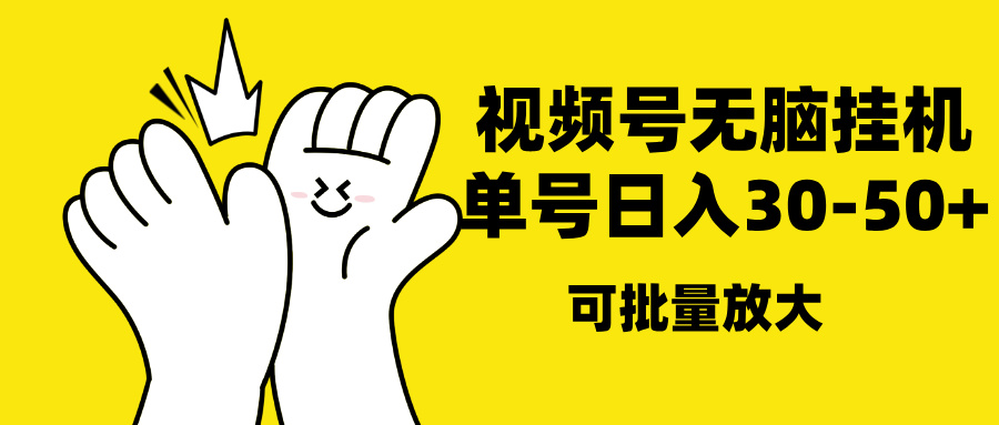 视频号无脑挂机，单号30-50+，可批量放大-智领未来创业网