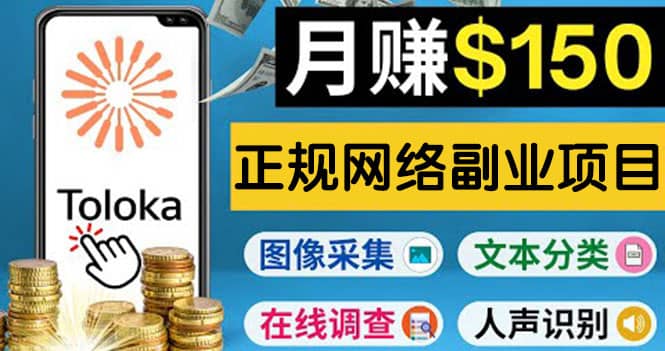 正规网络副业赚钱平台Toloka，利用业余时间月赚150美元-智领未来创业网