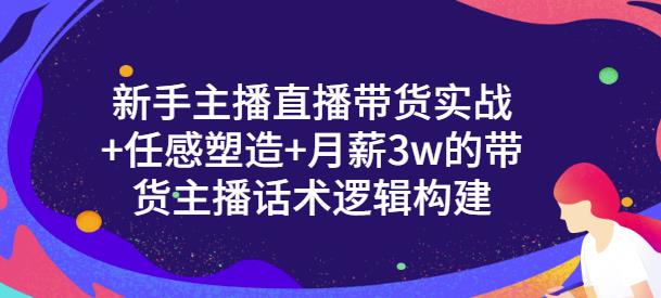 新手主播直播带货实战+信任感塑造+月薪3w的带货主播话术逻辑构建-智领未来创业网