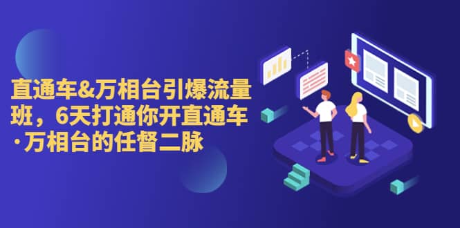 直通车+万相台引爆流量班，6天打通你开直通车·万相台的任督 二脉-智领未来创业网
