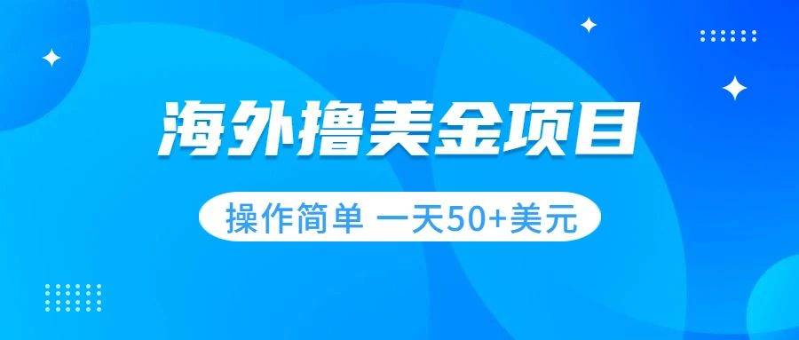 撸美金项目 无门槛  操作简单 小白一天50+美刀-智领未来创业网