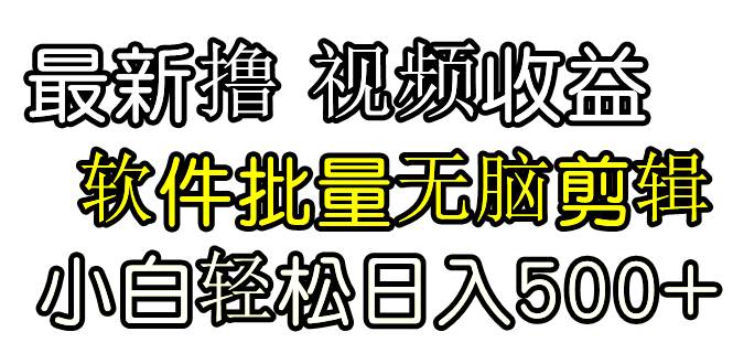 发视频撸收益，软件无脑批量剪辑，第一天发第二天就有钱-智领未来创业网