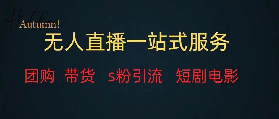 无人直播全套服务，变现稳定-智领未来创业网
