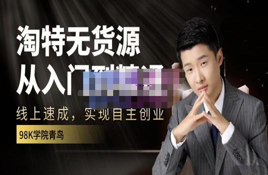 98k学院的淘特无货源线上速成课，从入门到精通，让你最小投入，最高回报-智领未来创业网