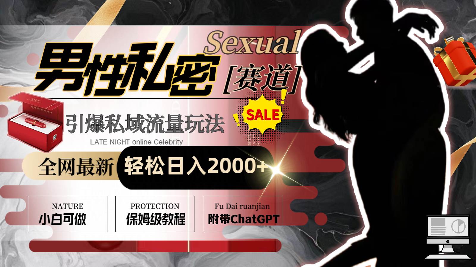 全网最新男性私密赛道玩法，引爆私域流量，轻松日入2000+-智领未来创业网