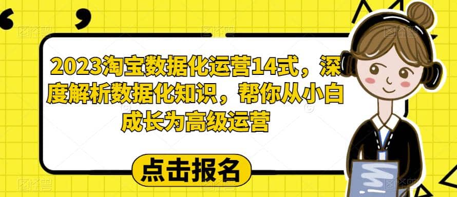 2023淘宝数据化-运营 14式，深度解析数据化知识，帮你从小白成长为高级运营-智领未来创业网