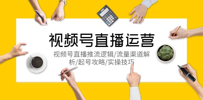 视频号直播运营，视频号直播推流逻辑/流量渠道解析/起号攻略/实操技巧-智领未来创业网