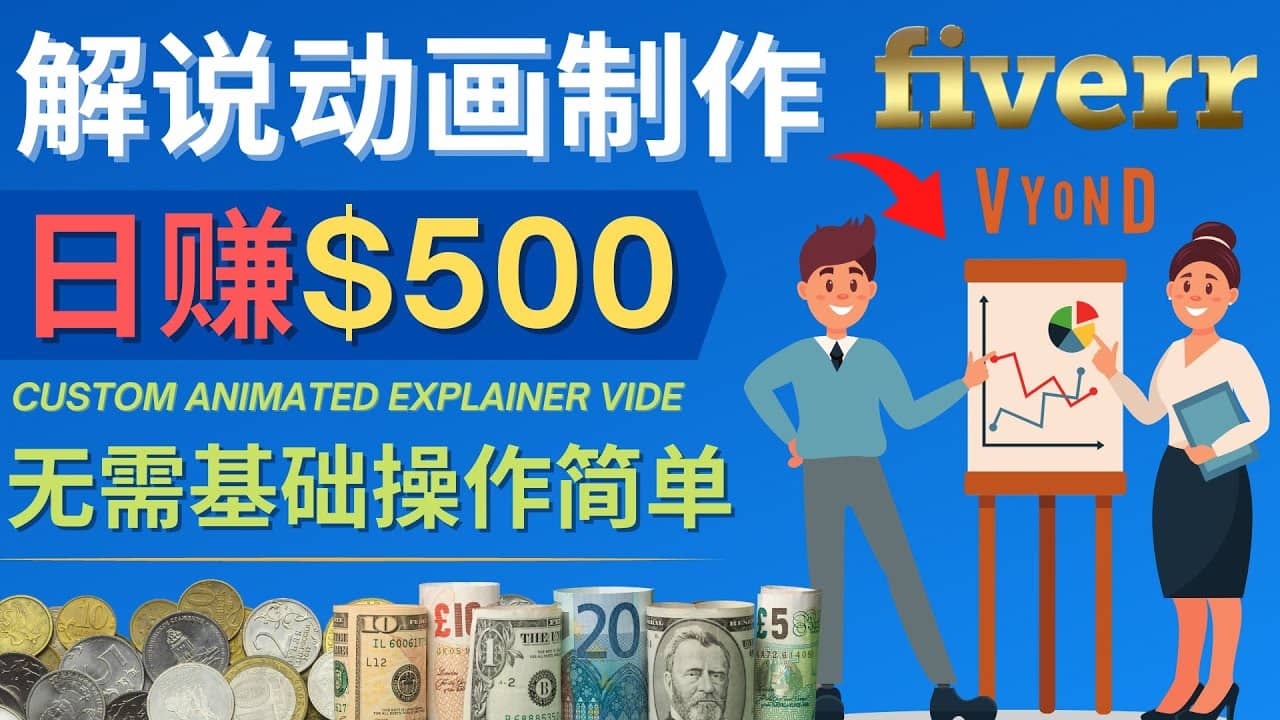 制作解说类动画视频（Animated Explainer）日赚500美元以上 – 0基础可操作-智领未来创业网