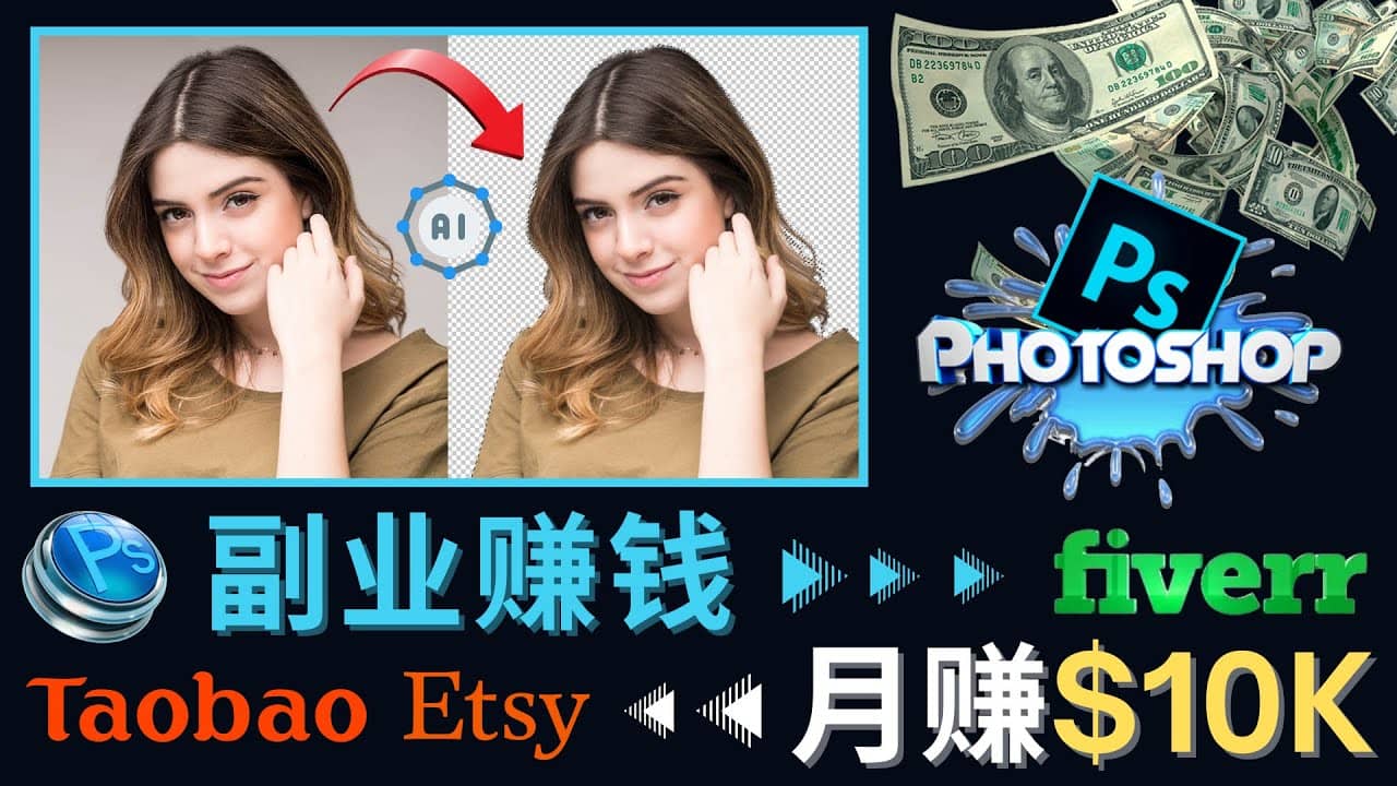 掌握PS修图技能，月赚5000美元以上 – 利用Adobe Photoshop赚钱的3种途径-智领未来创业网