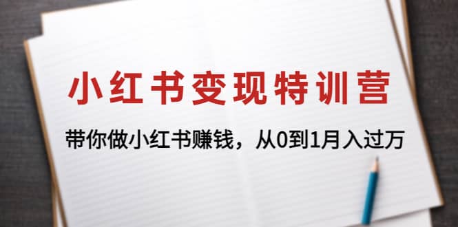小红书变现特训营：带你做小红书项目-智领未来创业网