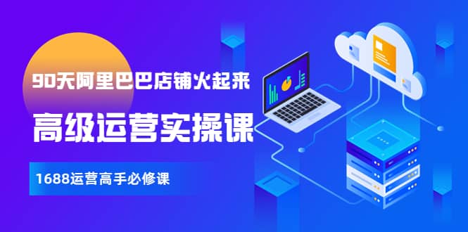 【90天阿里巴巴店铺火起来】高级运营实操课，1688运营高手必修课-智领未来创业网