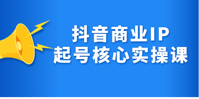 抖音商业IP起号核心实操课，带你玩转算法，流量，内容，架构，变现-智领未来创业网