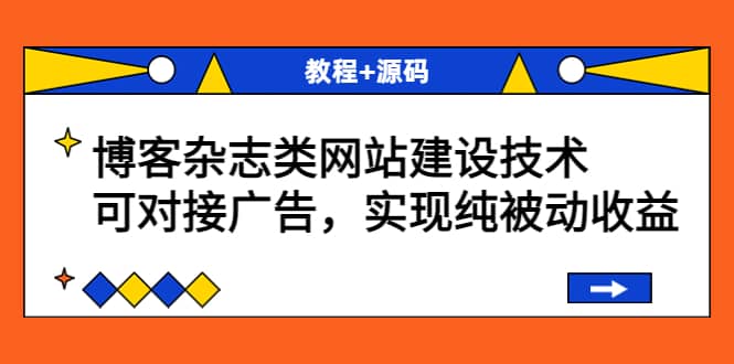 博客杂志类网站建设技术，可对接广告，实现纯被动收益（教程+源码）-智领未来创业网
