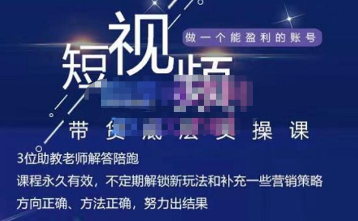 吴Sir·短视频带货底层实操课，教你如何选爆品、了解获短视频流量密码，正确起号-智领未来创业网