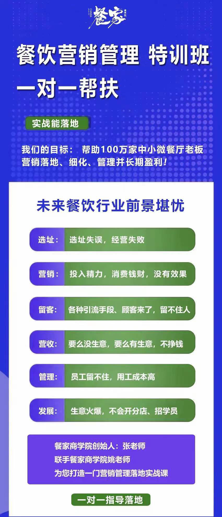 图片[1]-餐饮营销管理特训班：选址+营销+留客+营收+管理+发展-智领未来创业网