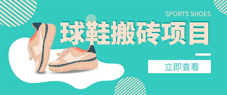 外面收费998的球鞋搬砖项目【详细教程+资源渠道】-智领未来创业网