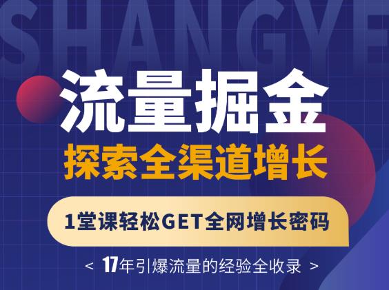 张琦流量掘金探索全渠道增长，1堂课轻松GET全网增长密码-智领未来创业网