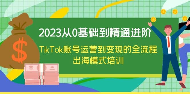 2023从0基础到精通进阶，TikTok账号运营到变现的全流程出海模式培训-智领未来创业网