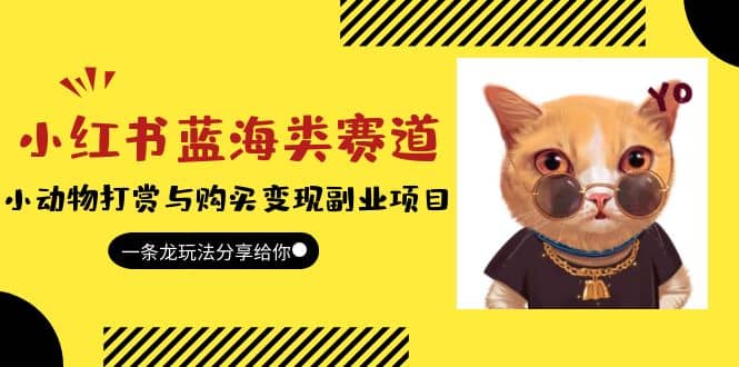 小红书蓝海类赛道：小动物打赏与购买变现副业项目，一条龙玩法分享给你-智领未来创业网