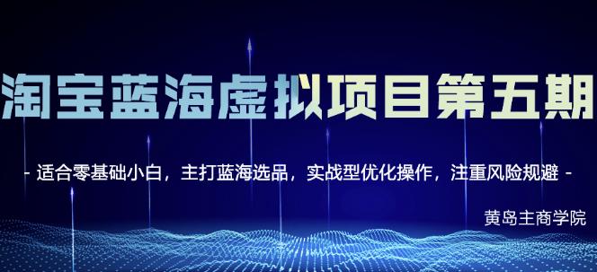 淘宝虚拟无货源3.0+4.0+5.0，适合零基础小白，主打蓝海选品，实战型优化操作-智领未来创业网