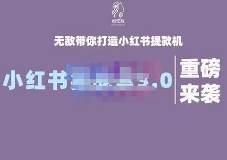 谢无敌·小红书实战营3.0，无敌带你打造小红书提款机 价值7999元-智领未来创业网