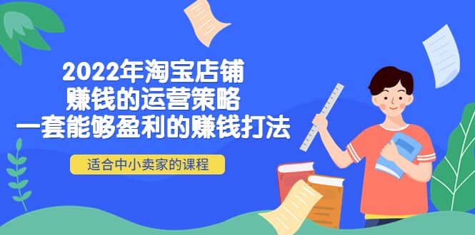 2022年淘宝店铺赚钱的运营策略：一套能够盈利的赚钱打法，适合中小卖家-智领未来创业网