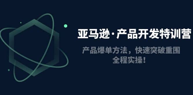 亚马逊·产品开发特训营：产品爆单方法，快速突破重围，全程实操-智领未来创业网