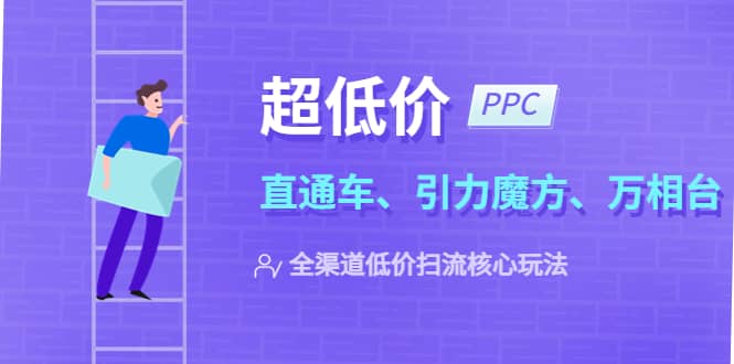 2023超低价·ppc—“直通车、引力魔方、万相台”全渠道·低价扫流核心玩法-智领未来创业网