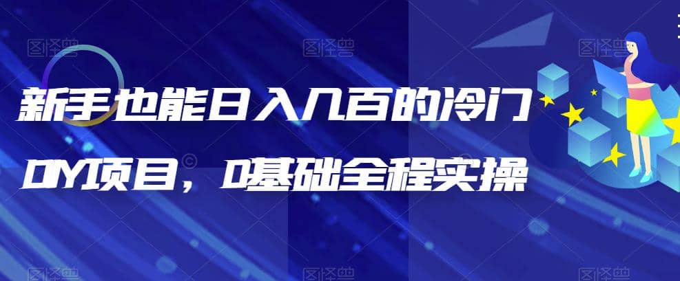 新手也能日入几百的冷门DIY项目，0基础全程实操【揭秘】-智领未来创业网