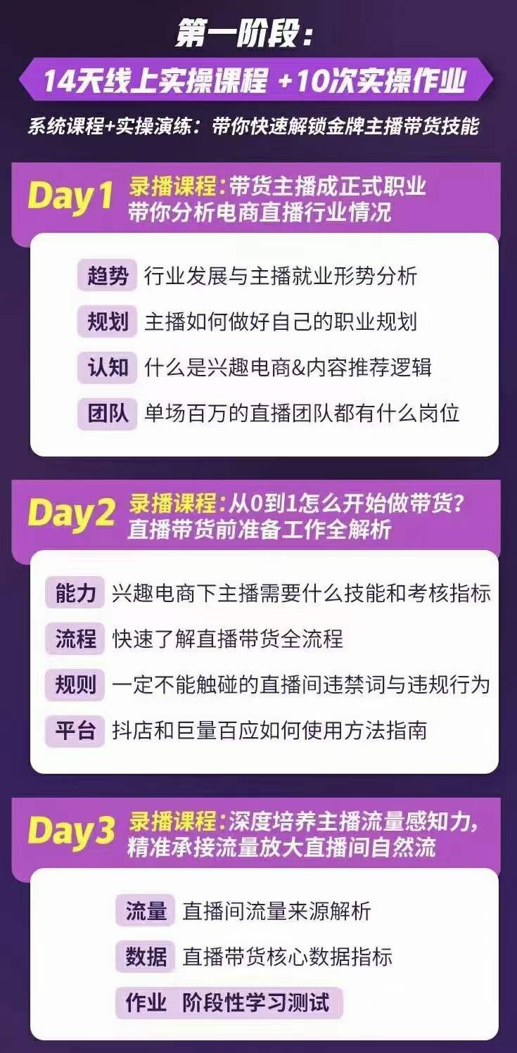 图片[1]-金牌主播实战进阶营 普通人也能快速变身金牌带货主播 (价值3980)-智领未来创业网