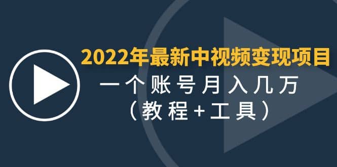 2022年最新中视频变现最稳最长期的项目（教程+工具）-智领未来创业网