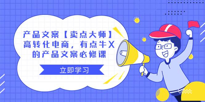 产品文案【卖点大师】高转化电商，有点牛X的 产品文案必修课-智领未来创业网