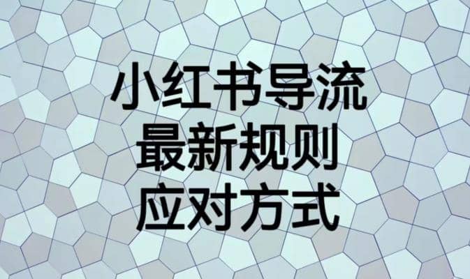 小红书导流最新规则应对方式【揭秘】-智领未来创业网