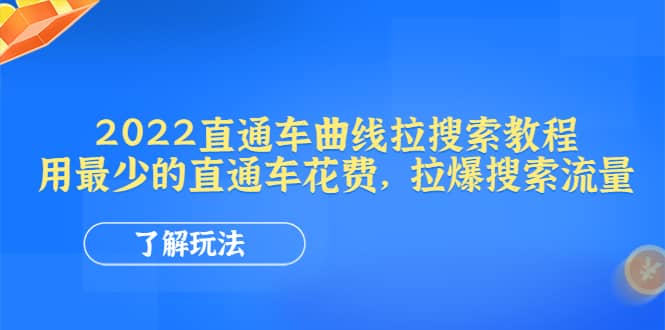 2022直通车曲线拉搜索教程：用最少的直通车花费，拉爆搜索流量-智领未来创业网