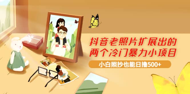 抖音老照片扩展出的两个冷门暴力小项目，小白照抄也能日撸500+-智领未来创业网
