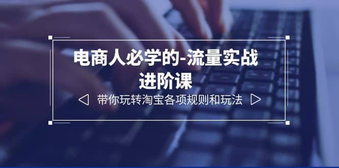 电商人必学的-流量实战进阶课：带你玩转淘宝各项规则和玩法（12节课）-智领未来创业网