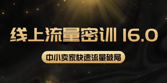2022秋秋线上流量密训16.0：包含 暴力引流10W+中小卖家流量破局技巧 等等！-智领未来创业网