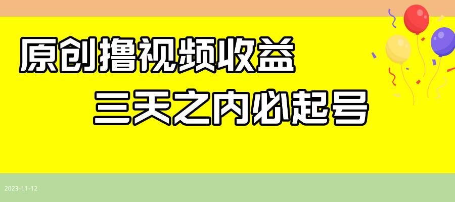 最新撸视频收益玩法，一天轻松200+-智领未来创业网