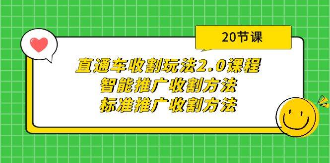 直通车收割玩法2.0课程：智能推广收割方法+标准推广收割方法（20节课）-智领未来创业网