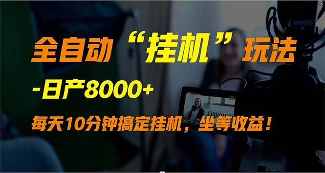 全自动“挂机”玩法，实现睡后收入，日产8000+-智领未来创业网