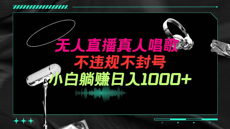 抖音24小时无人直播音乐，不违规，不封号纯撸音浪，小白实操当天日入1000+-智领未来创业网