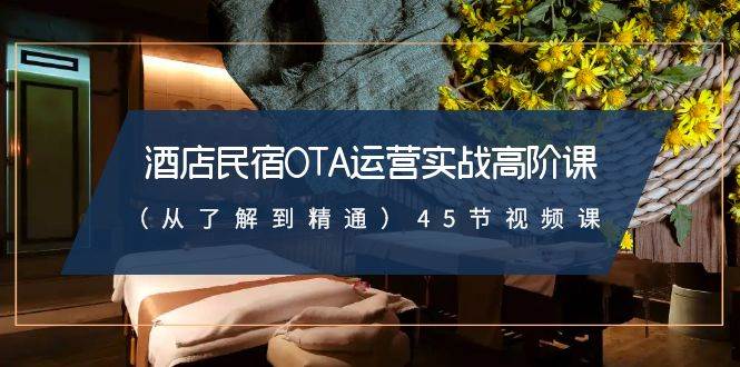 酒店民宿-OTA运营实战高阶课（从了解到精通）45节视频课-智领未来创业网
