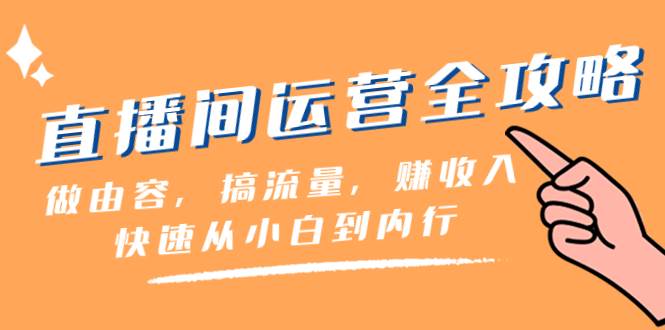 直播间-运营全攻略：做由容，搞流量，赚收入一快速从小白到内行（46节课）-智领未来创业网