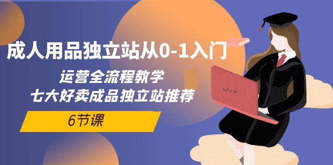 成人用品独立站从0-1入门，运营全流程教学，七大好卖成品独立站推荐-6节课-智领未来创业网