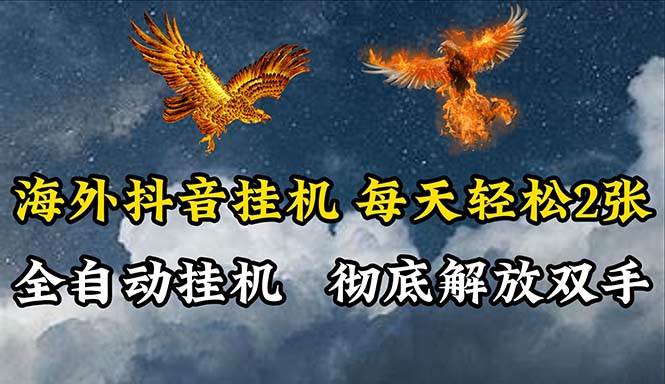海外抖音挂机，全自动挂机，每天轻松两张-智领未来创业网