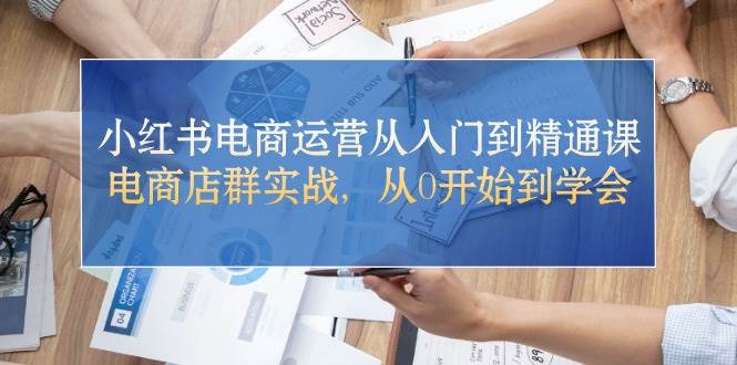 小红书电商运营从入门到精通课，电商店群实战，从0开始到学会-智领未来创业网