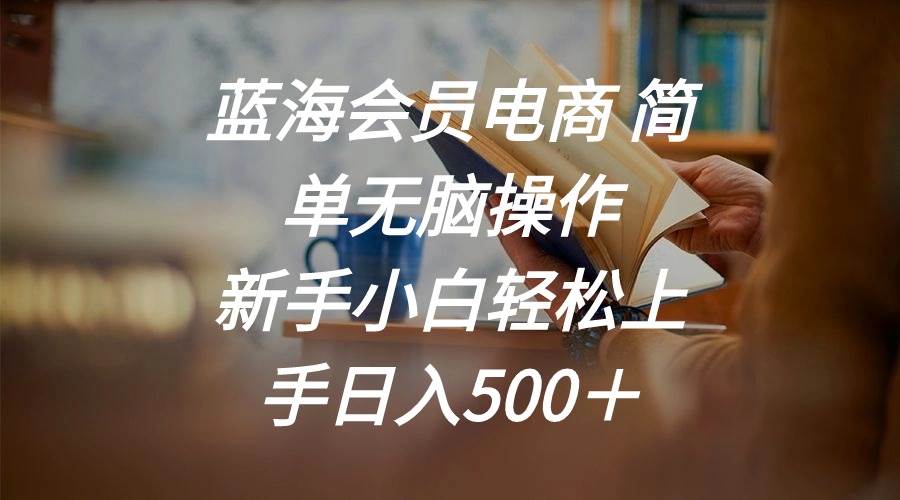 蓝海会员电商 简单无脑操作 新手小白轻松上手日入500＋-智领未来创业网
